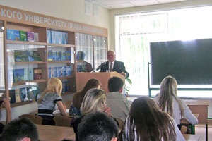 Лекція почесного ректора університету Ю.С.Шемшученка